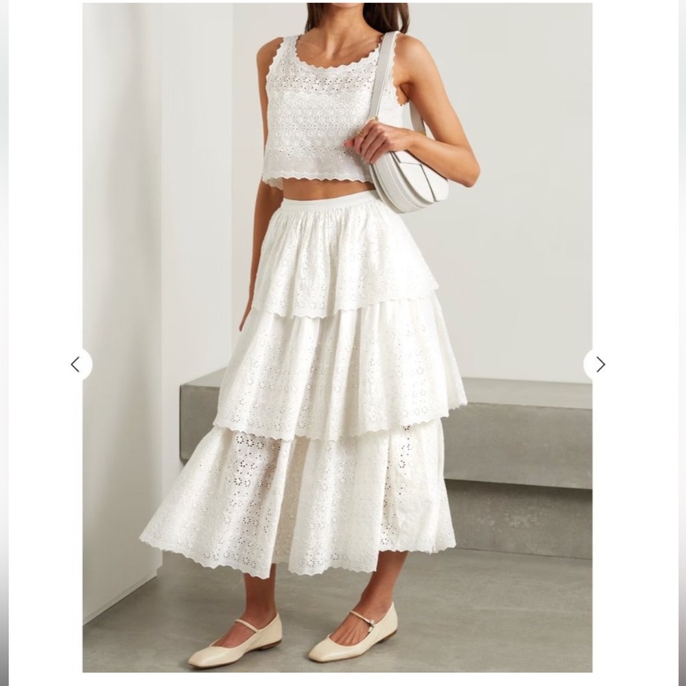 LoveShackFancy Maxi Skirt Size 4
